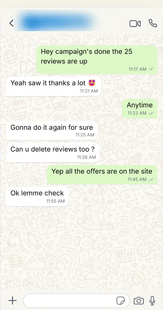 Customer feedback after buying Google reviews